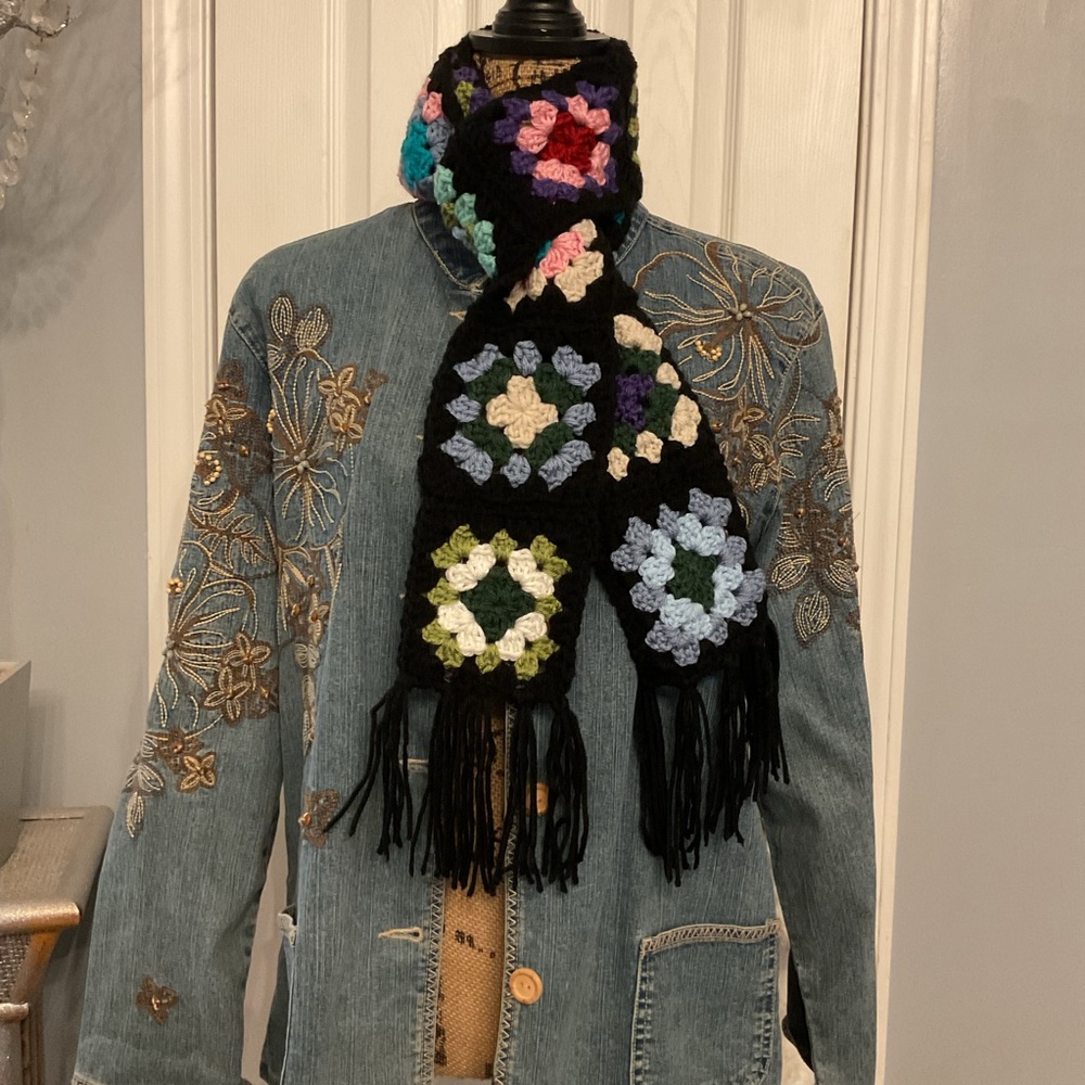 Granny Square Scarf